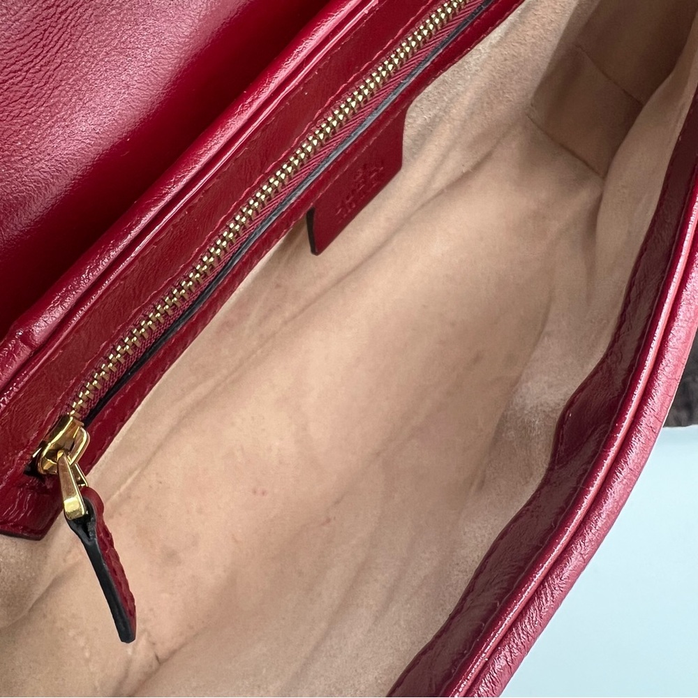 Gucci Mormont Diagonal GG quilted brown shoulder bag ❤️ - Picture 9 of 11